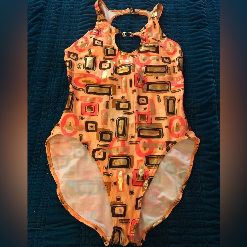 PIERRE CARDIN vintage bright gold and orange one piece. Almost perfect. …